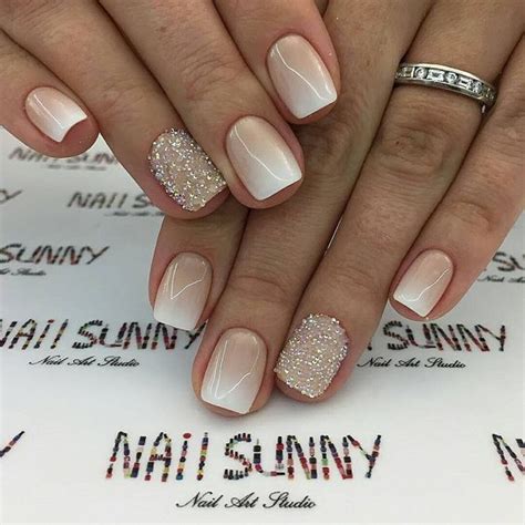 ombre nails nude and white|100 Stunning Ombre Nail Designs To Express。